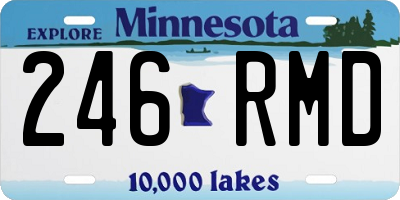 MN license plate 246RMD