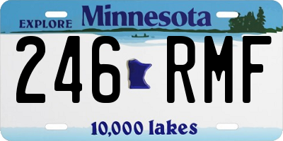 MN license plate 246RMF