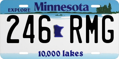 MN license plate 246RMG