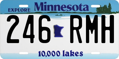 MN license plate 246RMH