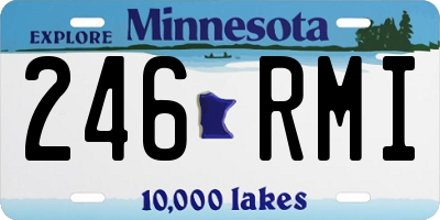 MN license plate 246RMI