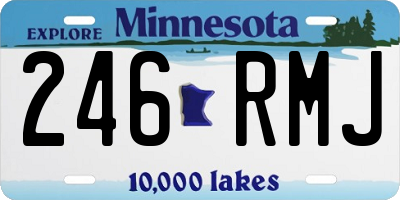 MN license plate 246RMJ
