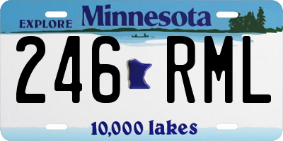 MN license plate 246RML