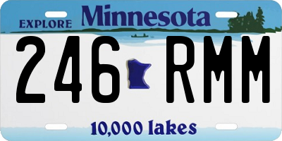 MN license plate 246RMM