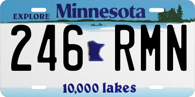 MN license plate 246RMN