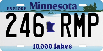MN license plate 246RMP
