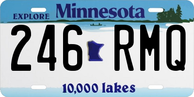 MN license plate 246RMQ