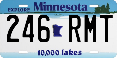 MN license plate 246RMT