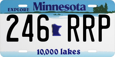 MN license plate 246RRP