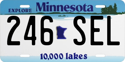 MN license plate 246SEL