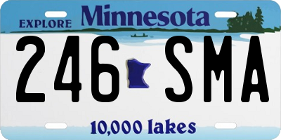 MN license plate 246SMA
