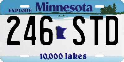MN license plate 246STD