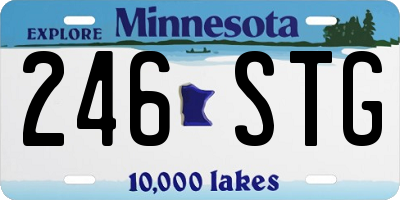 MN license plate 246STG