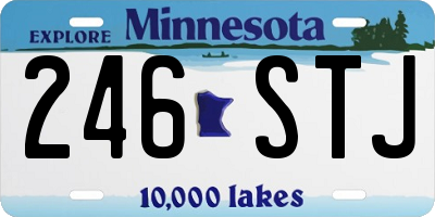 MN license plate 246STJ
