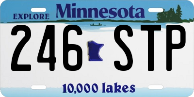 MN license plate 246STP