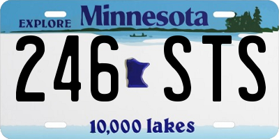 MN license plate 246STS