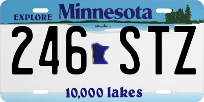 MN license plate 246STZ