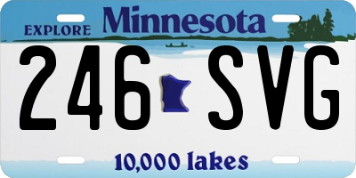 MN license plate 246SVG