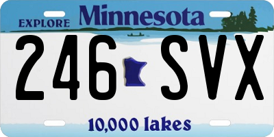 MN license plate 246SVX