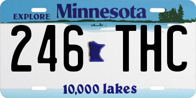 MN license plate 246THC