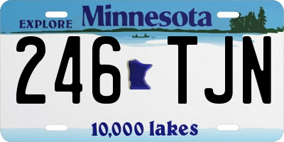 MN license plate 246TJN