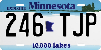 MN license plate 246TJP