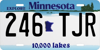 MN license plate 246TJR