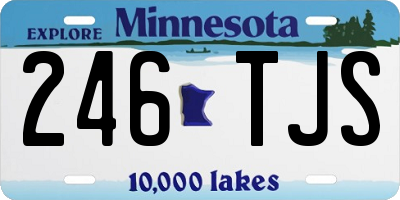 MN license plate 246TJS