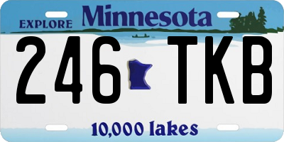 MN license plate 246TKB