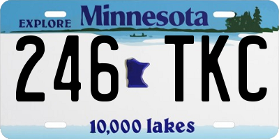 MN license plate 246TKC