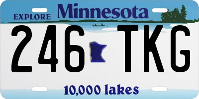 MN license plate 246TKG
