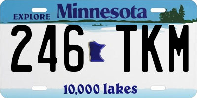 MN license plate 246TKM