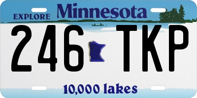 MN license plate 246TKP