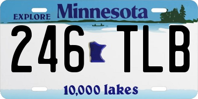 MN license plate 246TLB