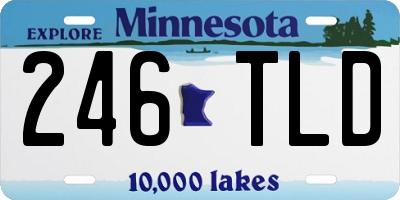 MN license plate 246TLD