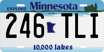 MN license plate 246TLI
