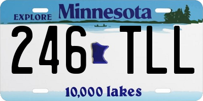 MN license plate 246TLL