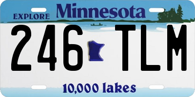 MN license plate 246TLM