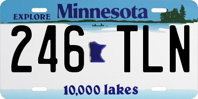 MN license plate 246TLN