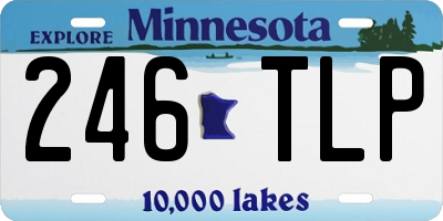 MN license plate 246TLP