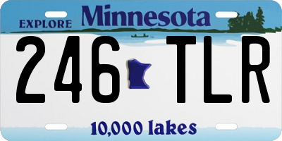 MN license plate 246TLR
