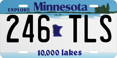 MN license plate 246TLS