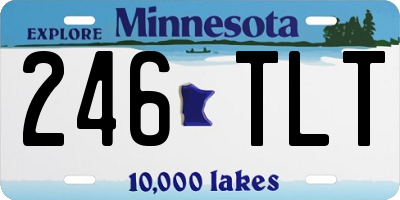 MN license plate 246TLT