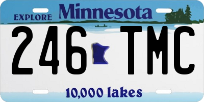 MN license plate 246TMC