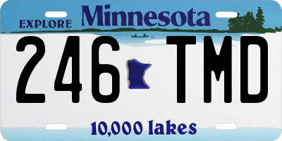 MN license plate 246TMD