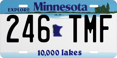 MN license plate 246TMF