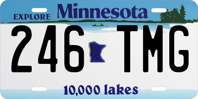 MN license plate 246TMG