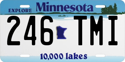 MN license plate 246TMI