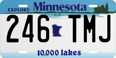 MN license plate 246TMJ