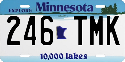 MN license plate 246TMK